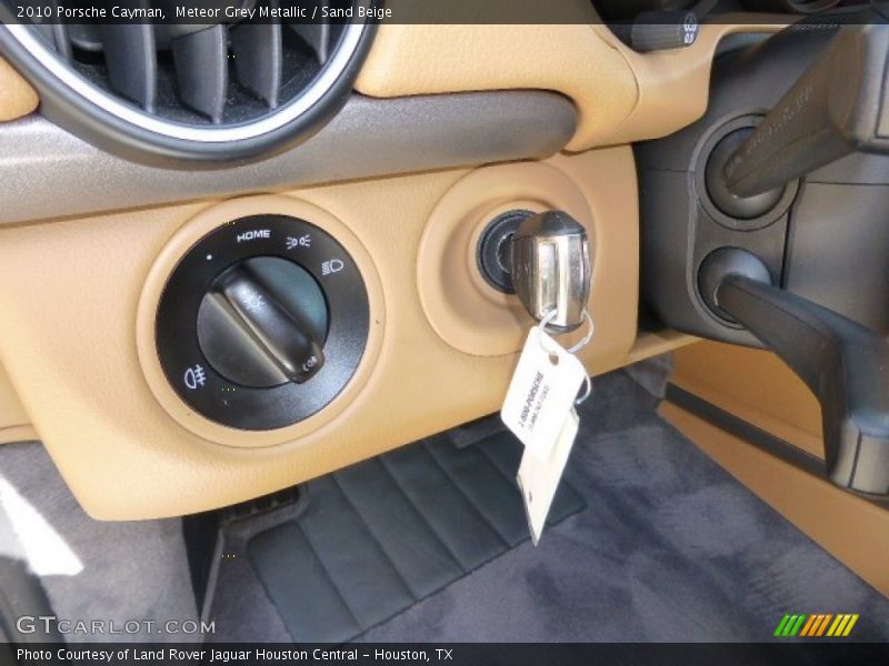 Meteor Grey Metallic / Sand Beige 2010 Porsche Cayman