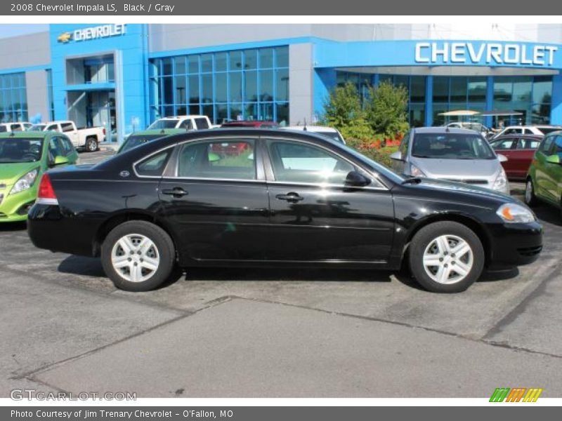 Black / Gray 2008 Chevrolet Impala LS