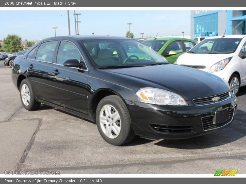 Black / Gray 2008 Chevrolet Impala LS