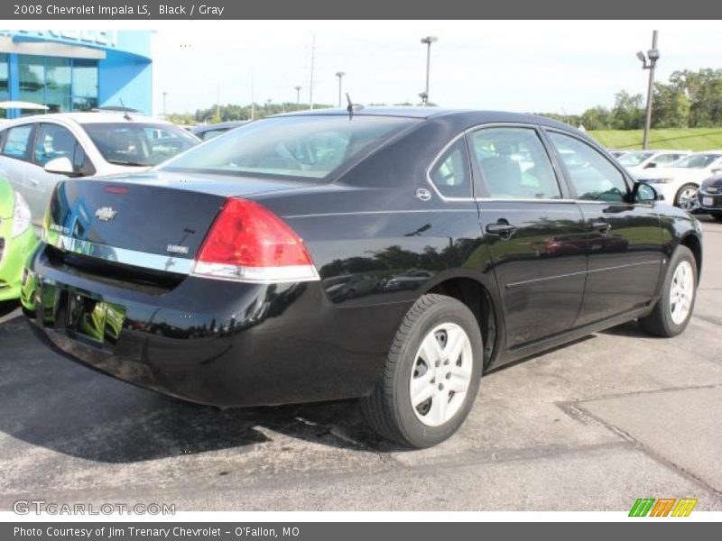 Black / Gray 2008 Chevrolet Impala LS