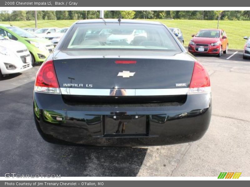 Black / Gray 2008 Chevrolet Impala LS