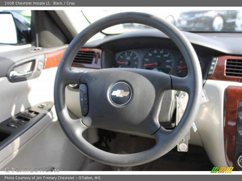 Black / Gray 2008 Chevrolet Impala LS