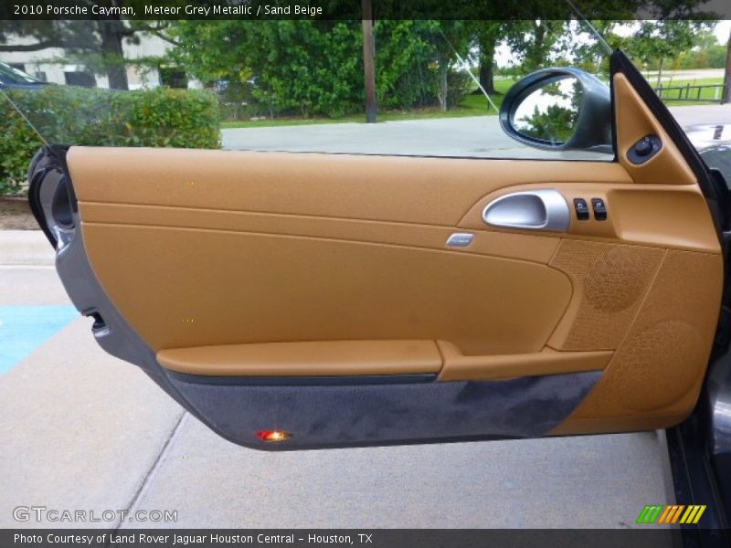 Meteor Grey Metallic / Sand Beige 2010 Porsche Cayman