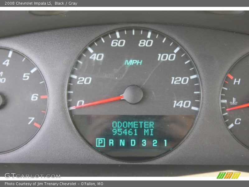 Black / Gray 2008 Chevrolet Impala LS