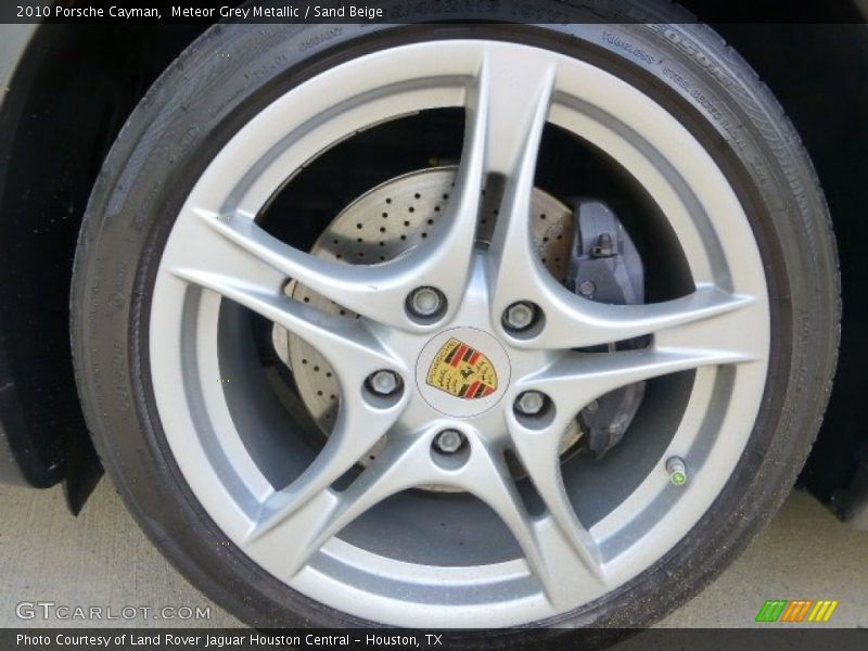 Meteor Grey Metallic / Sand Beige 2010 Porsche Cayman