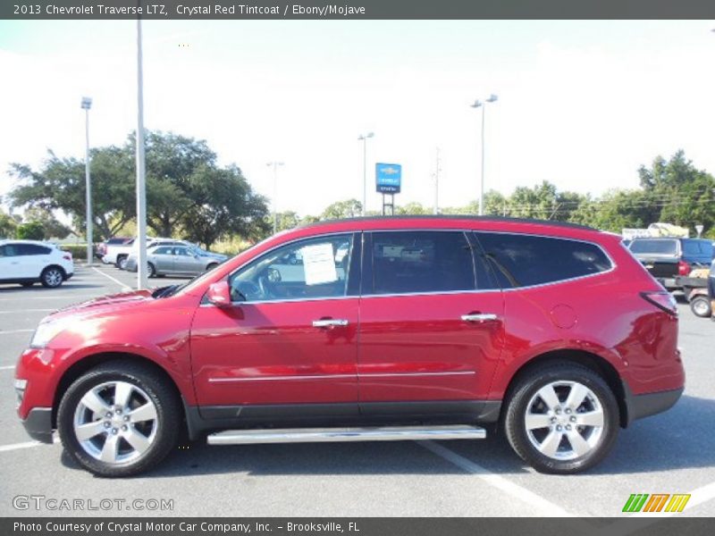 Crystal Red Tintcoat / Ebony/Mojave 2013 Chevrolet Traverse LTZ