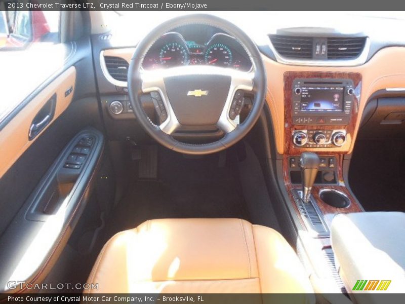 Crystal Red Tintcoat / Ebony/Mojave 2013 Chevrolet Traverse LTZ