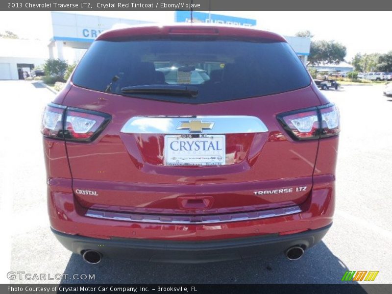 Crystal Red Tintcoat / Ebony/Mojave 2013 Chevrolet Traverse LTZ