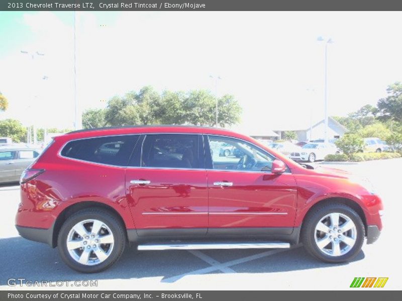 Crystal Red Tintcoat / Ebony/Mojave 2013 Chevrolet Traverse LTZ