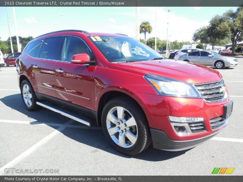 Crystal Red Tintcoat / Ebony/Mojave 2013 Chevrolet Traverse LTZ