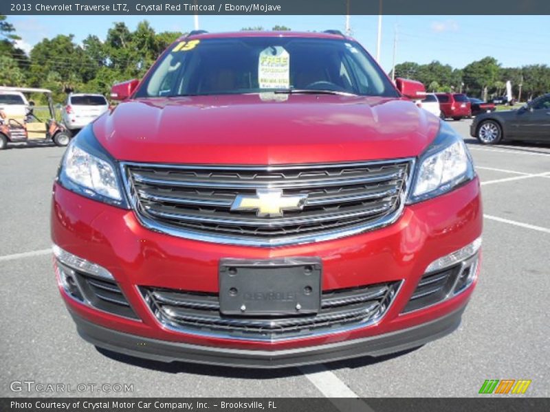 Crystal Red Tintcoat / Ebony/Mojave 2013 Chevrolet Traverse LTZ