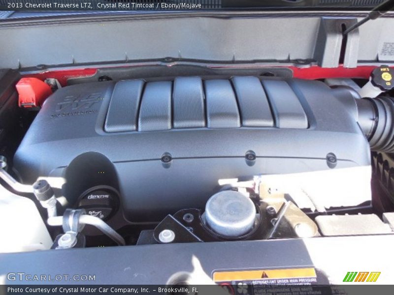 Crystal Red Tintcoat / Ebony/Mojave 2013 Chevrolet Traverse LTZ
