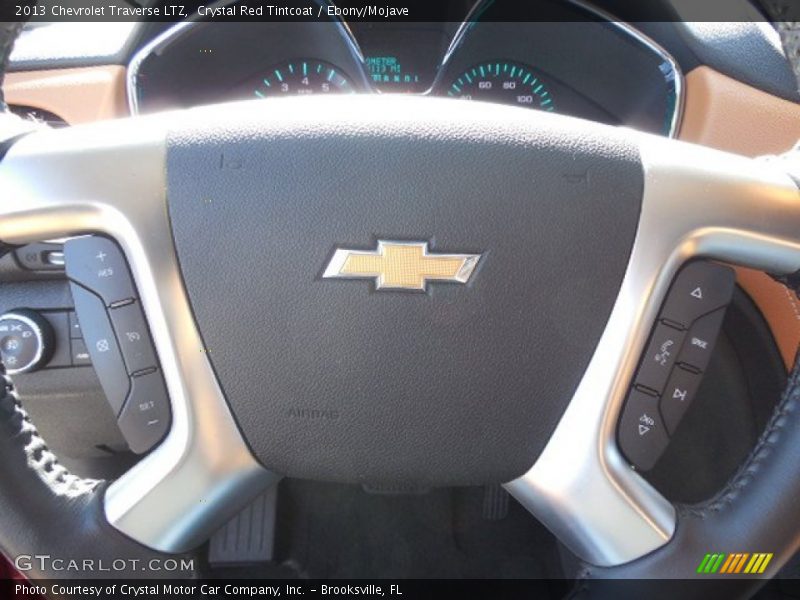 Crystal Red Tintcoat / Ebony/Mojave 2013 Chevrolet Traverse LTZ