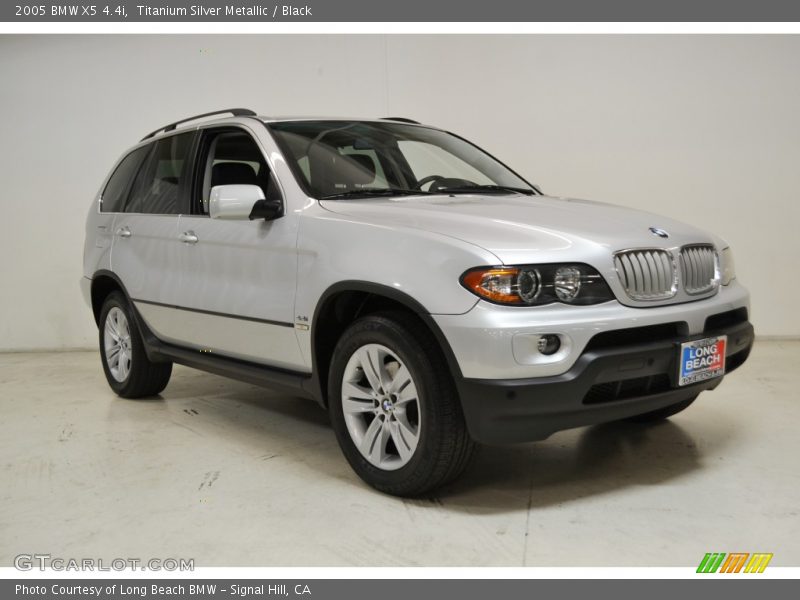 Titanium Silver Metallic / Black 2005 BMW X5 4.4i