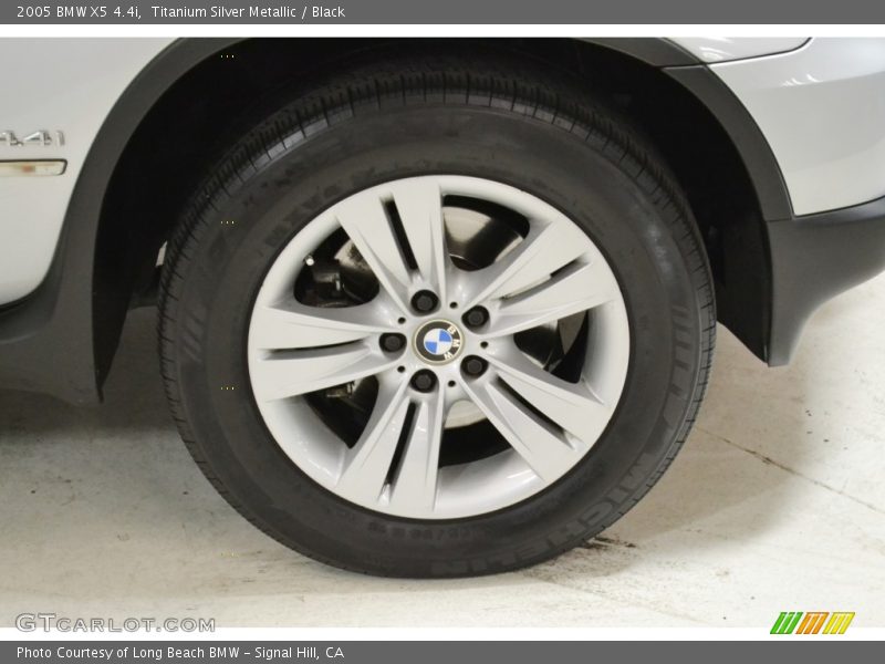 Titanium Silver Metallic / Black 2005 BMW X5 4.4i