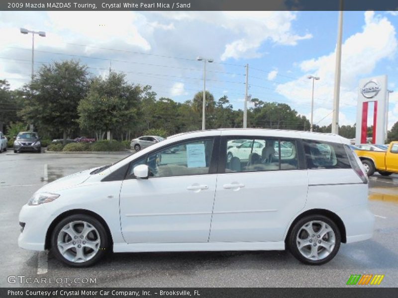 Crystal White Pearl Mica / Sand 2009 Mazda MAZDA5 Touring