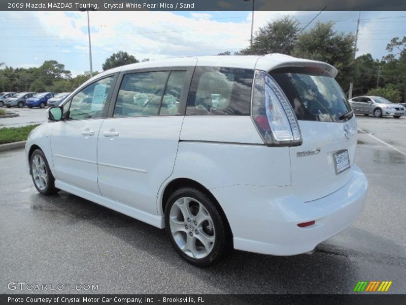 Crystal White Pearl Mica / Sand 2009 Mazda MAZDA5 Touring