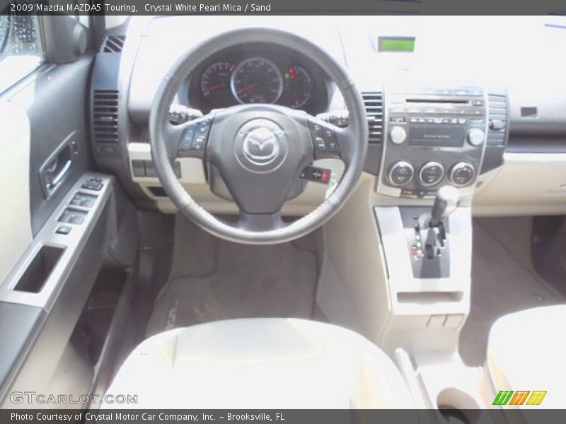 Crystal White Pearl Mica / Sand 2009 Mazda MAZDA5 Touring