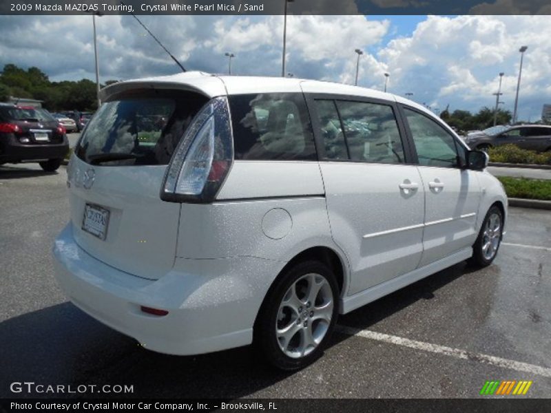 Crystal White Pearl Mica / Sand 2009 Mazda MAZDA5 Touring