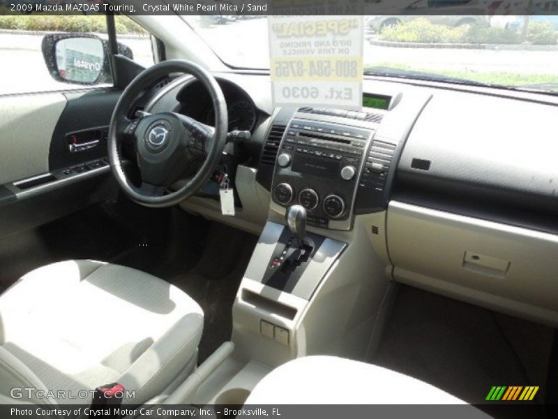 Crystal White Pearl Mica / Sand 2009 Mazda MAZDA5 Touring