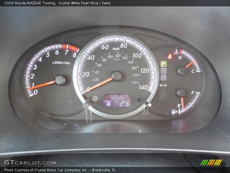 Crystal White Pearl Mica / Sand 2009 Mazda MAZDA5 Touring
