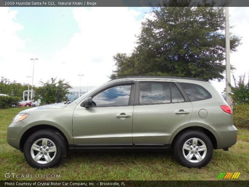 Natural Khaki / Beige 2009 Hyundai Santa Fe GLS