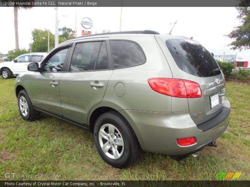 Natural Khaki / Beige 2009 Hyundai Santa Fe GLS