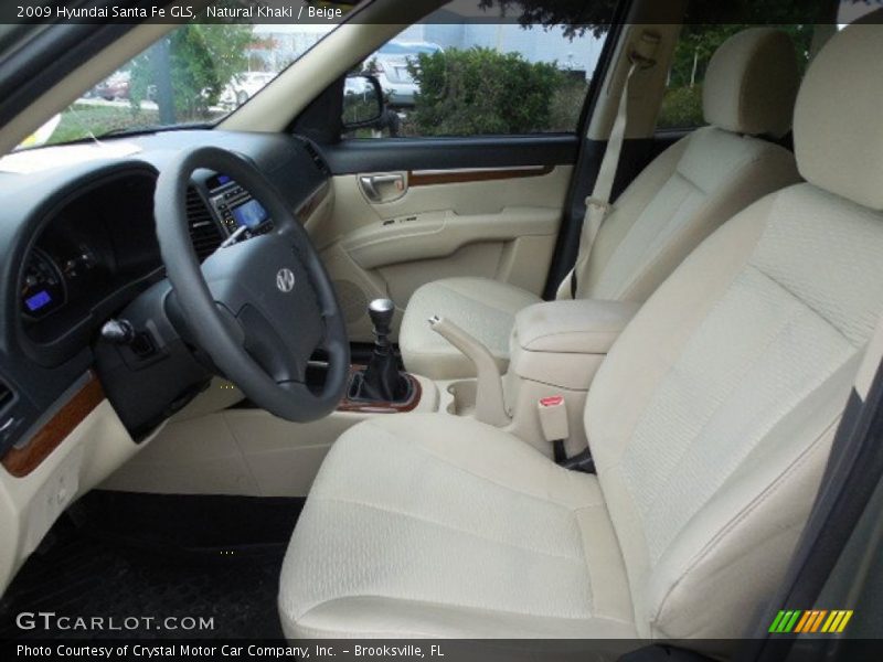 Natural Khaki / Beige 2009 Hyundai Santa Fe GLS