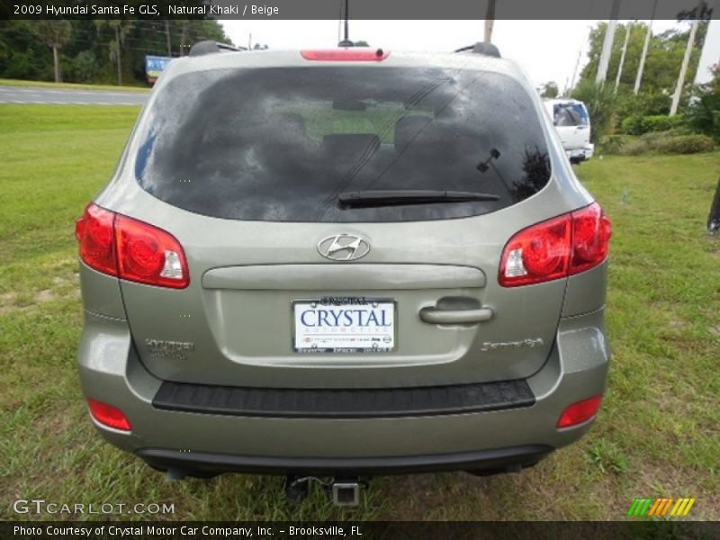 Natural Khaki / Beige 2009 Hyundai Santa Fe GLS