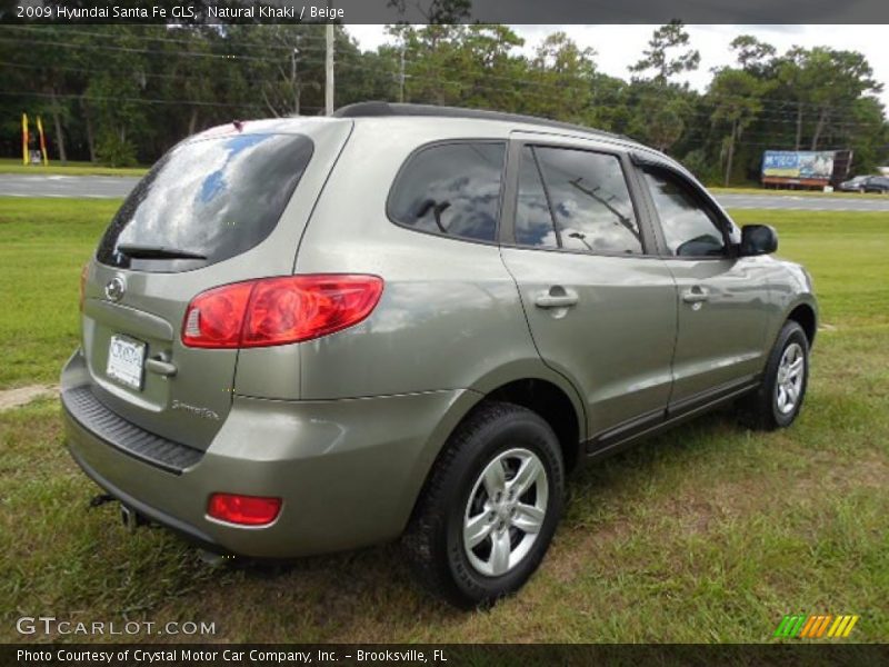 Natural Khaki / Beige 2009 Hyundai Santa Fe GLS
