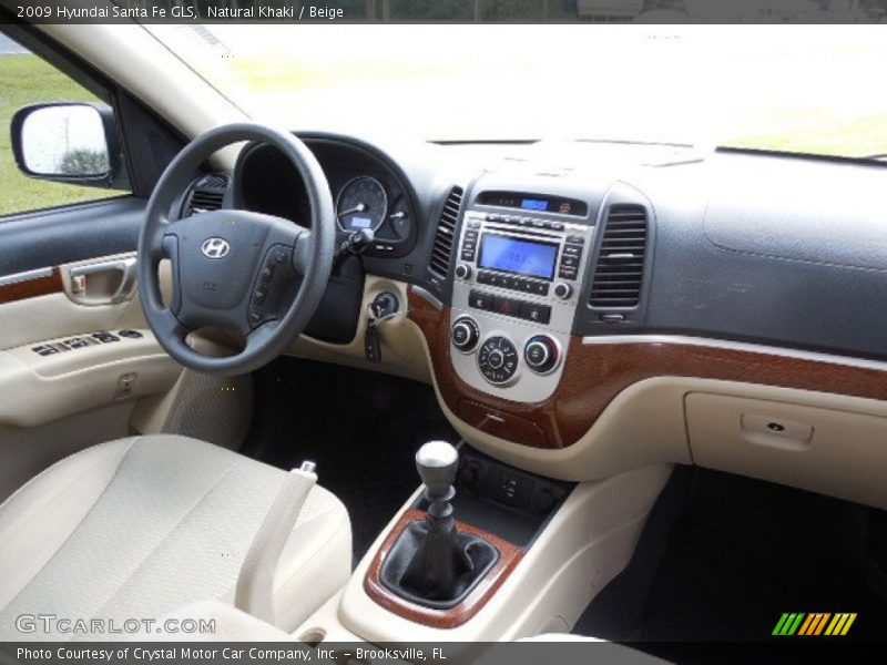 Natural Khaki / Beige 2009 Hyundai Santa Fe GLS
