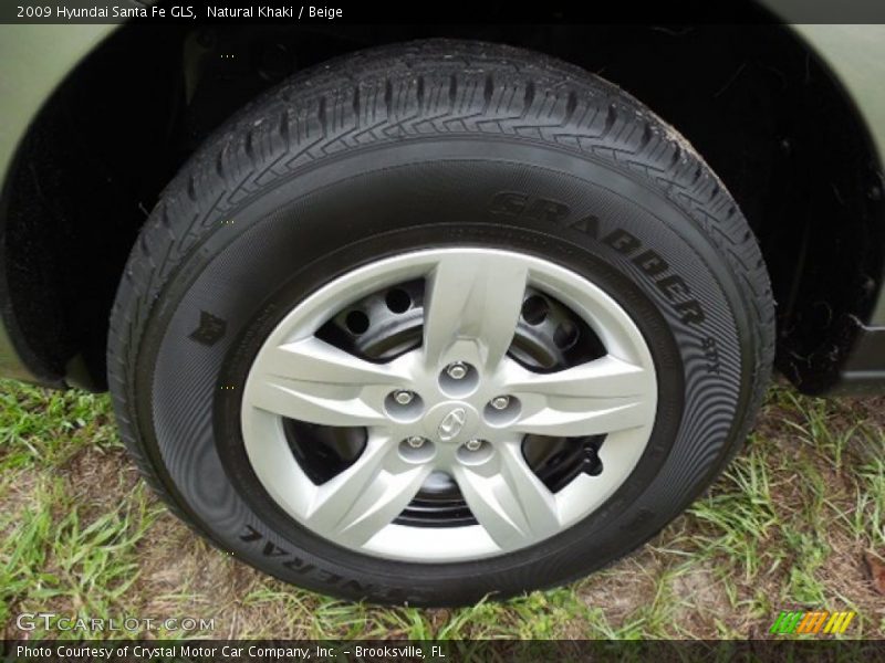 Natural Khaki / Beige 2009 Hyundai Santa Fe GLS