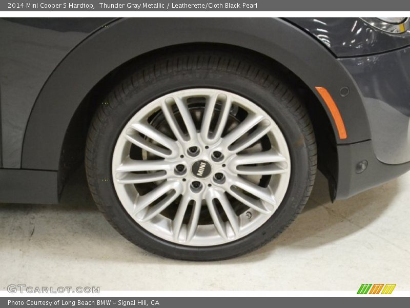 Thunder Gray Metallic / Leatherette/Cloth Black Pearl 2014 Mini Cooper S Hardtop
