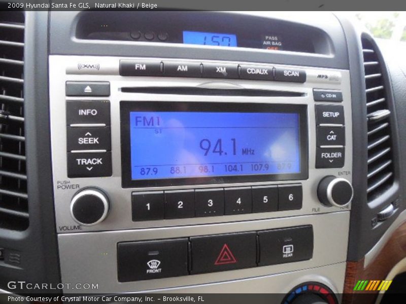 Natural Khaki / Beige 2009 Hyundai Santa Fe GLS
