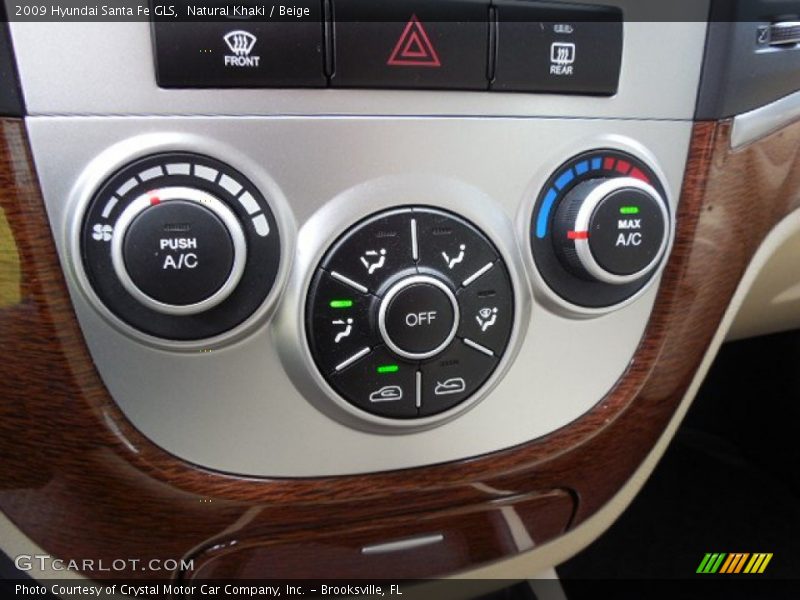 Natural Khaki / Beige 2009 Hyundai Santa Fe GLS