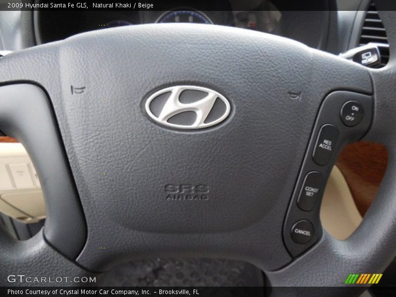 Natural Khaki / Beige 2009 Hyundai Santa Fe GLS