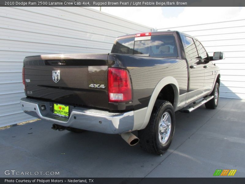 Rugged Brown Pearl / Light Pebble Beige/Bark Brown 2010 Dodge Ram 2500 Laramie Crew Cab 4x4