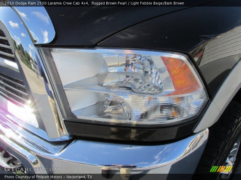 Rugged Brown Pearl / Light Pebble Beige/Bark Brown 2010 Dodge Ram 2500 Laramie Crew Cab 4x4