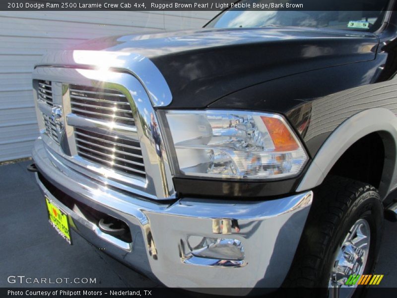 Rugged Brown Pearl / Light Pebble Beige/Bark Brown 2010 Dodge Ram 2500 Laramie Crew Cab 4x4