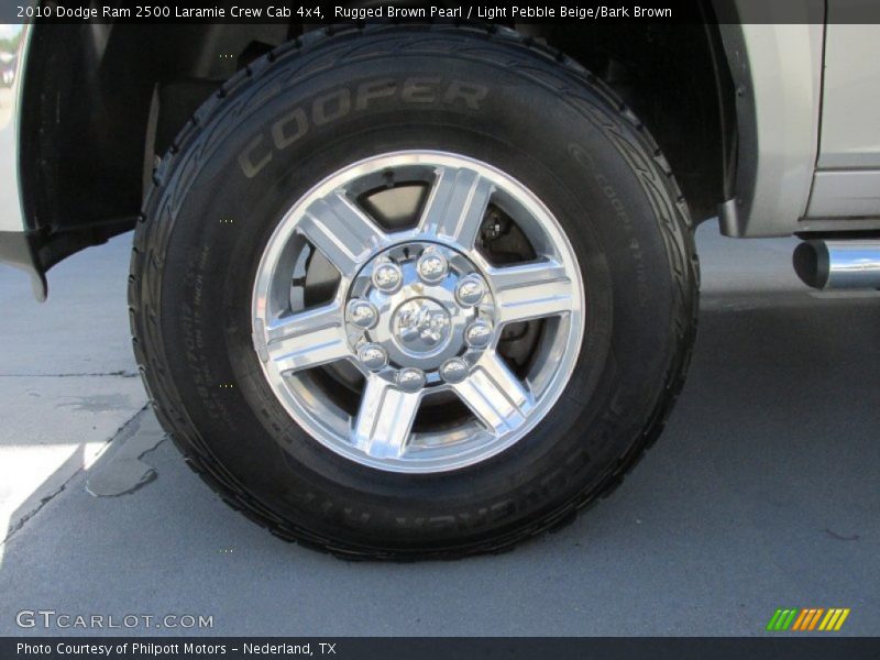 Rugged Brown Pearl / Light Pebble Beige/Bark Brown 2010 Dodge Ram 2500 Laramie Crew Cab 4x4