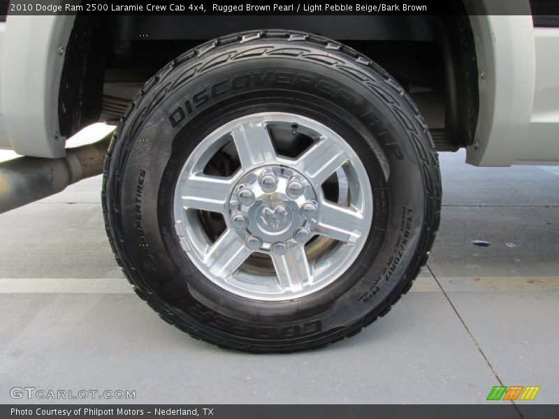 Rugged Brown Pearl / Light Pebble Beige/Bark Brown 2010 Dodge Ram 2500 Laramie Crew Cab 4x4