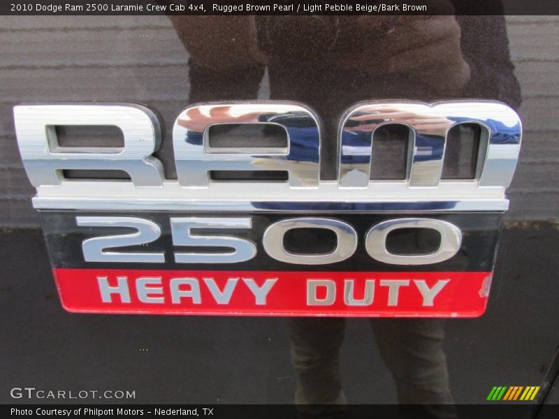 Rugged Brown Pearl / Light Pebble Beige/Bark Brown 2010 Dodge Ram 2500 Laramie Crew Cab 4x4