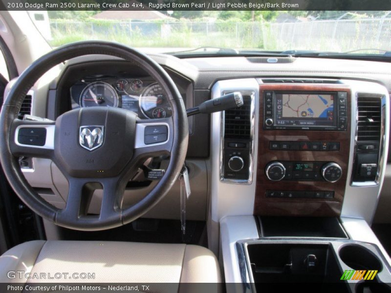 Rugged Brown Pearl / Light Pebble Beige/Bark Brown 2010 Dodge Ram 2500 Laramie Crew Cab 4x4