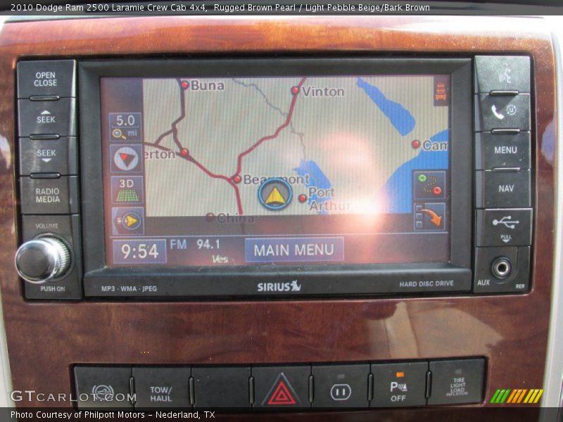 Rugged Brown Pearl / Light Pebble Beige/Bark Brown 2010 Dodge Ram 2500 Laramie Crew Cab 4x4