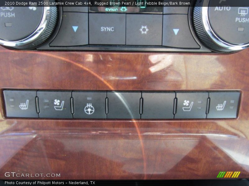Rugged Brown Pearl / Light Pebble Beige/Bark Brown 2010 Dodge Ram 2500 Laramie Crew Cab 4x4