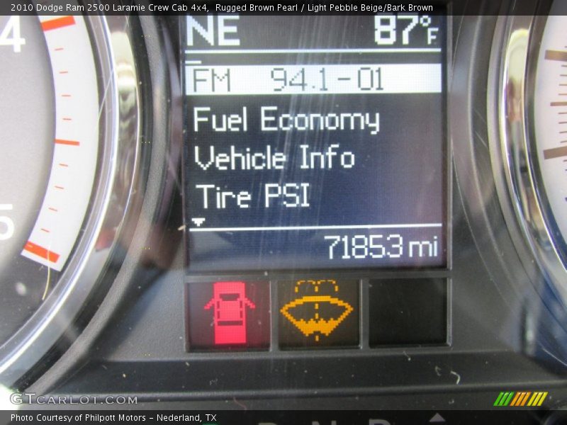 Rugged Brown Pearl / Light Pebble Beige/Bark Brown 2010 Dodge Ram 2500 Laramie Crew Cab 4x4