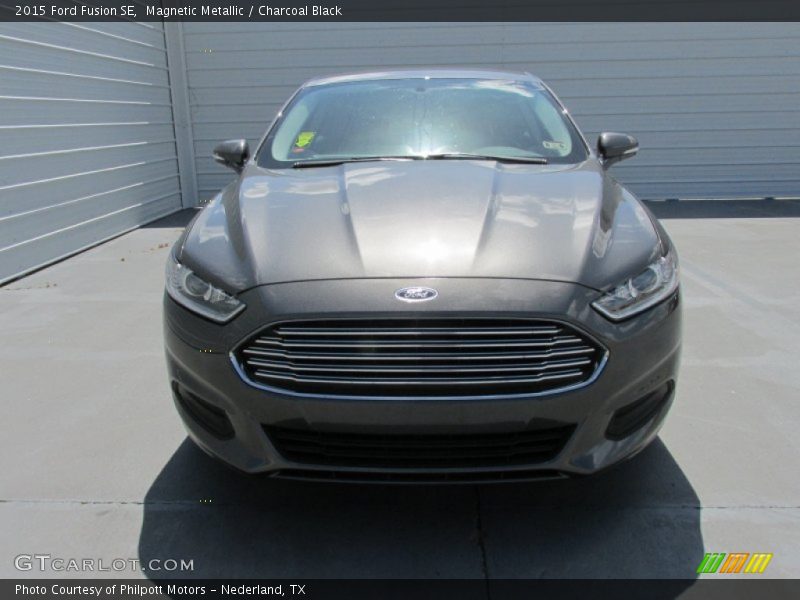 Magnetic Metallic / Charcoal Black 2015 Ford Fusion SE