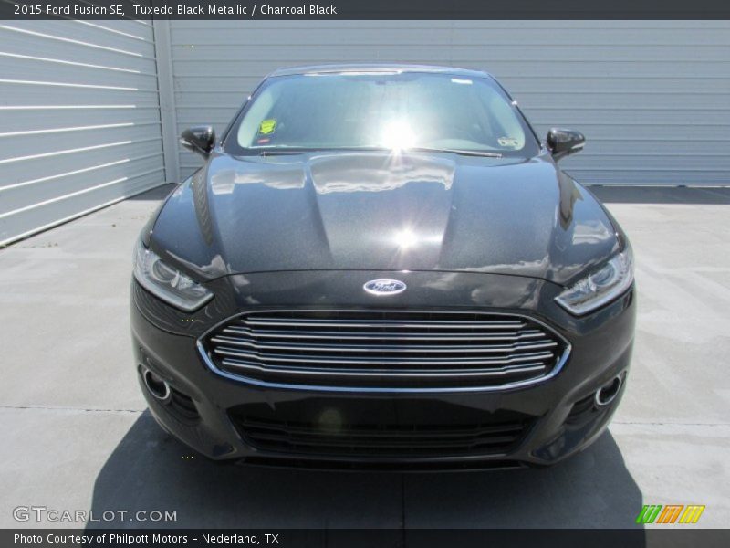 Tuxedo Black Metallic / Charcoal Black 2015 Ford Fusion SE