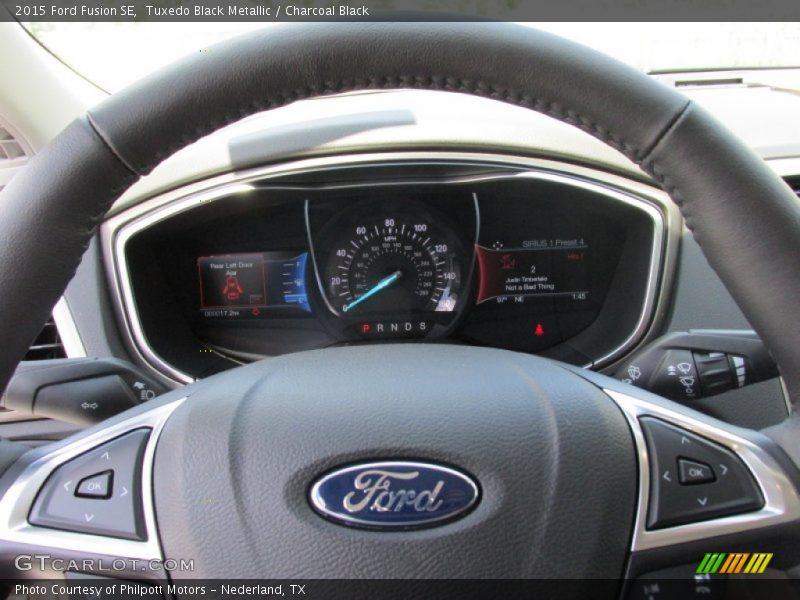 Tuxedo Black Metallic / Charcoal Black 2015 Ford Fusion SE