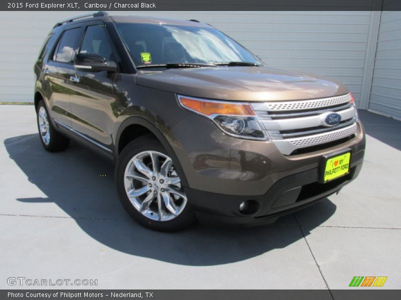 Caribou / Charcoal Black 2015 Ford Explorer XLT